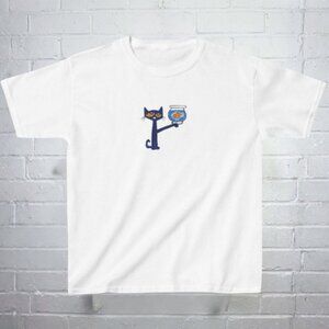 Y2K Fish Bowl Pete Cat Baby Tee - Y2K Baby Tee 90s Baby Tee